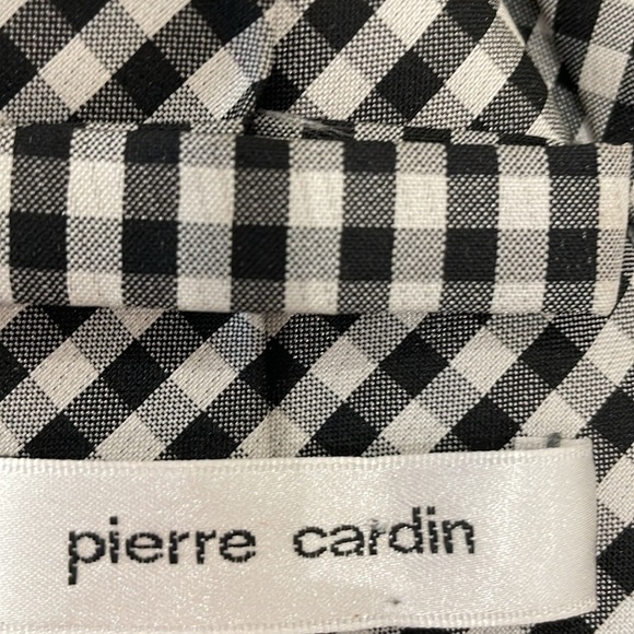 Pierre Cardin Black & White Checked Tie—GREAT Looking!!  Like New Condition!! - Picture 7 of 7